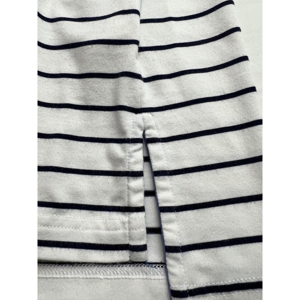 Polo Golf Ralph‎ Lauren Polo Mens XXL White Blue Striped Wicking Performance D20 - Picture 11 of 12